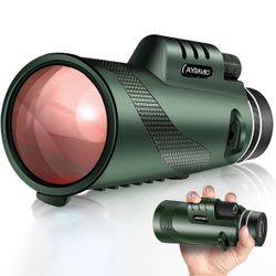 Birthday Gifts for Men Dad Him Husband Teen, 10x42 Monocular Telescope for Adults, High Powered FMC & BAK4 Scope, Compact Monocular, for Fathers Day, 