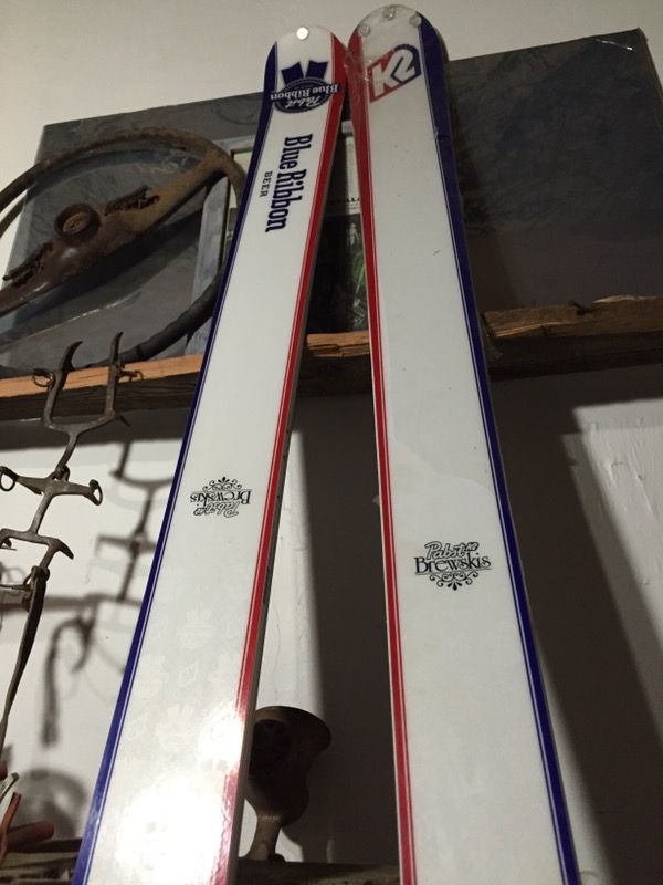 PBR Skis - Pabst Blue Ribbon K2 "Brewskis" BRAND NEW