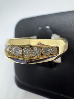 Stone Mens Ring 14KYG