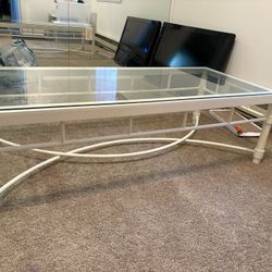 Ivory Metal Coffee Table