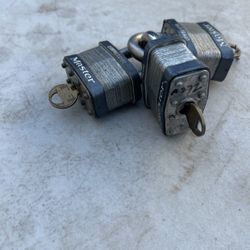 THREE Master Commercial Locks All Keyed Alike
