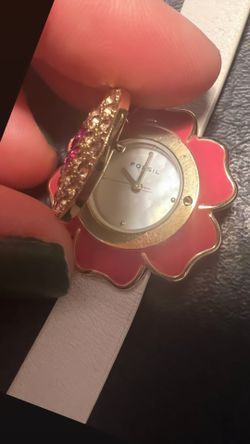 Fossil flower watch cheap