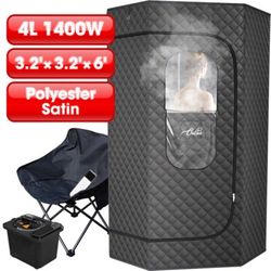 Infrared Sauna Box, Portable Steam Tent for Home Detox & Relaxation W 4L Steamer 