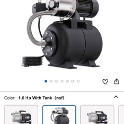 Well Pump With Pressure Tank