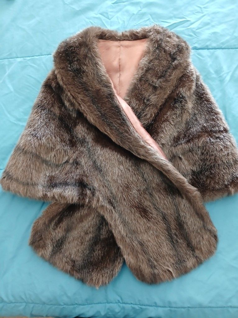 Faux Fur Shawl 