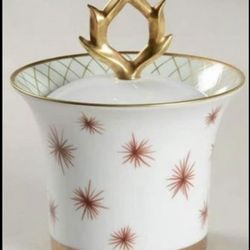 Fine China Sugar Bowl & Lid Etoile Celedon by BERNARDAUD