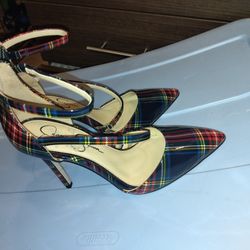 Plaid Heels Sz.7