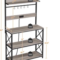 (Greige) Bakers Rack