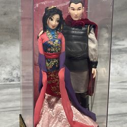 300.00 OBO Princess Mulan and Prince Li Shang Disney Limited Edition 