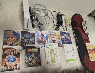 LIKE NEW Wii RVL-001 Console, 9 games + Tony Hawk Ride game AND Board (No Dongle)!!! (NO CONTROLLERS)