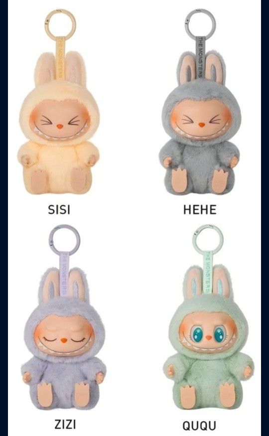 Have A Seat The Monsters LABUBU POPMART Sisi Hehe Zizi Ququ