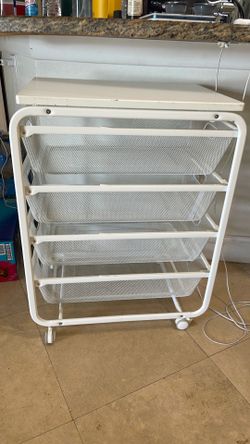 Rolling storage cart