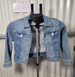 Old Navy Kids Denim Jacket Blue Size S (6-7) (0664)