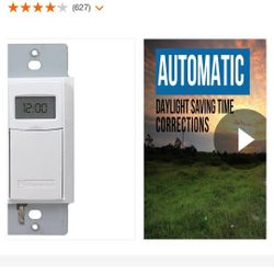 2 Used Indoor In-Wall Astronomic Intermatic  Digital Timer, White
