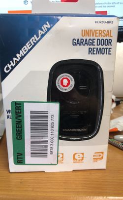 Clicker black universal remote control