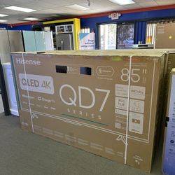 QLED 85 Inch Hisense TV 4K Google Smart 