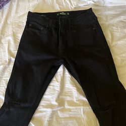 Black Hollister Skinny Jeans