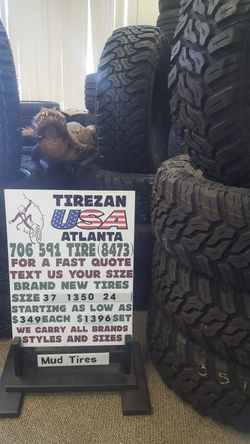 37 1350 24 MT BRAND NEW TIRE TIRES $349 EACH $1396 SET
