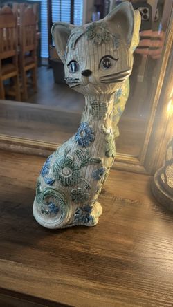 Antique Japanese Ceramic Cat