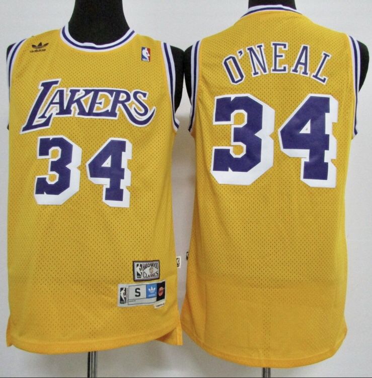 Retro Lakers Shaquille O’Neil Jersey 