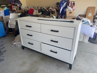Black and white dresser