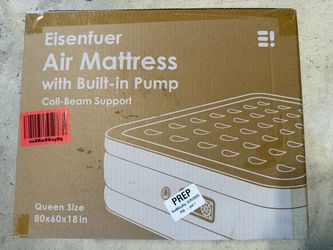 Eisenfuer Queen Air Mattress with Built-In Pump – New in Box