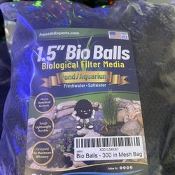 $25 OBO 300 1.5 Inch Bio-Balls In Mesh Bag. Never Opened. 1 Bag Only
