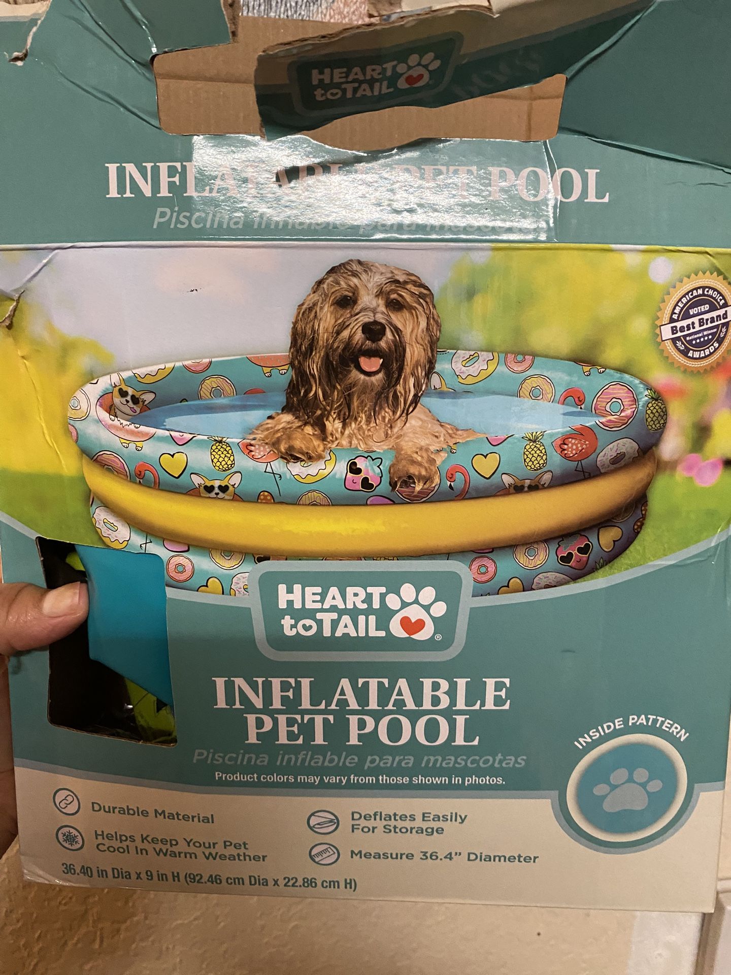 New Inflatable Pet Pool