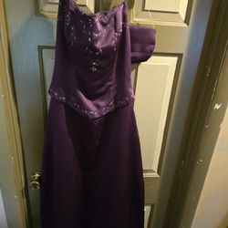 Prom Dress Purple Sz 8