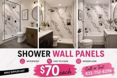 SHOWER WALL PANELS 1 only color left