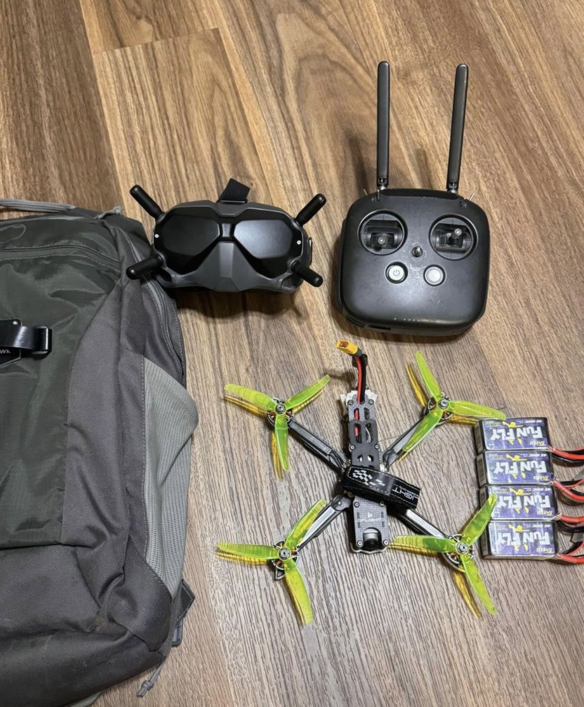 DJI HD FPV Lot- Ready To Fly Quad/Goggles & Radio Bundle- HD Drone Kit
