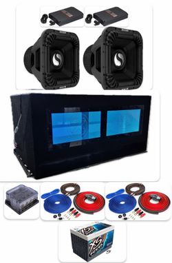 BRAND NEW POWERFUL BASS PACKAGE KICKER SOLO X 15” BIG CUSTOM BOX INSTALLED