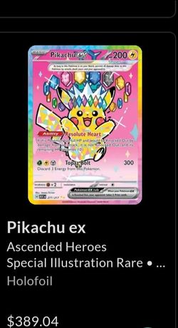 Pikachu Ex Ascended Heroes SIR Pokemon