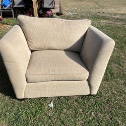 Oversized Brown Chair