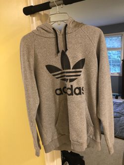 Adidas grey heather hoodie