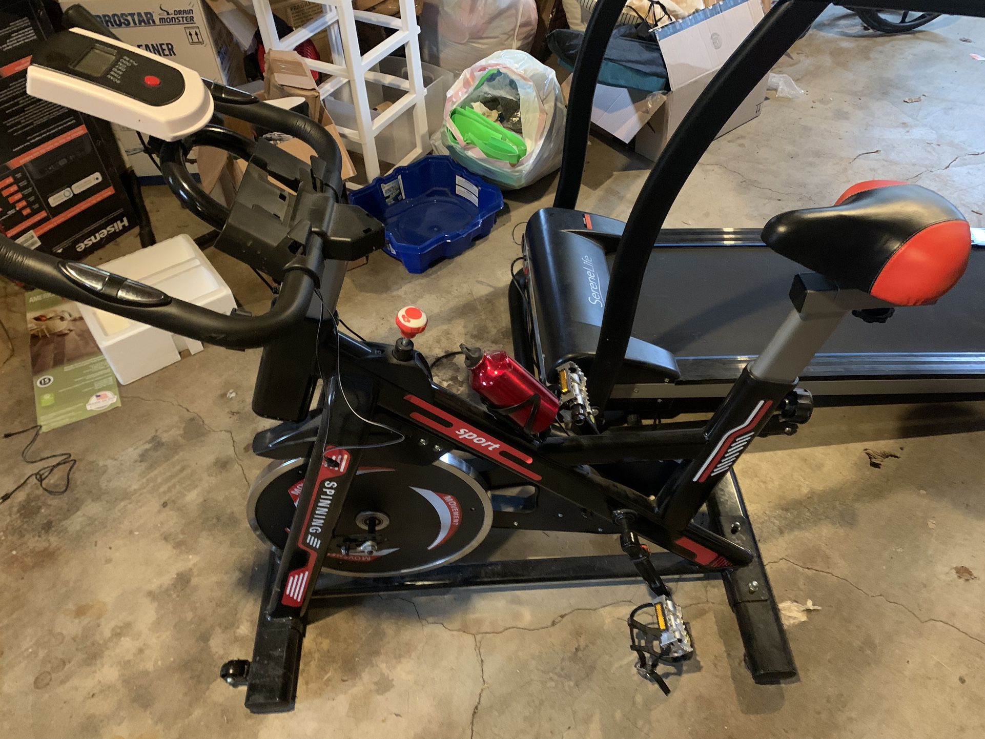 Treadmill And Exercise Bike 