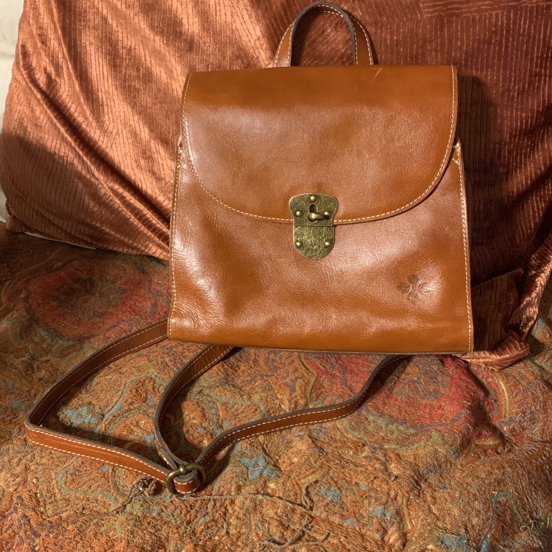 Leather Backpack Purse  