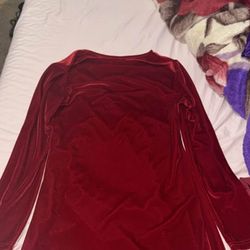SHEIN BAE Wrap Front Ruched Detail Velvet Dress