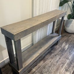 Wood Console Table