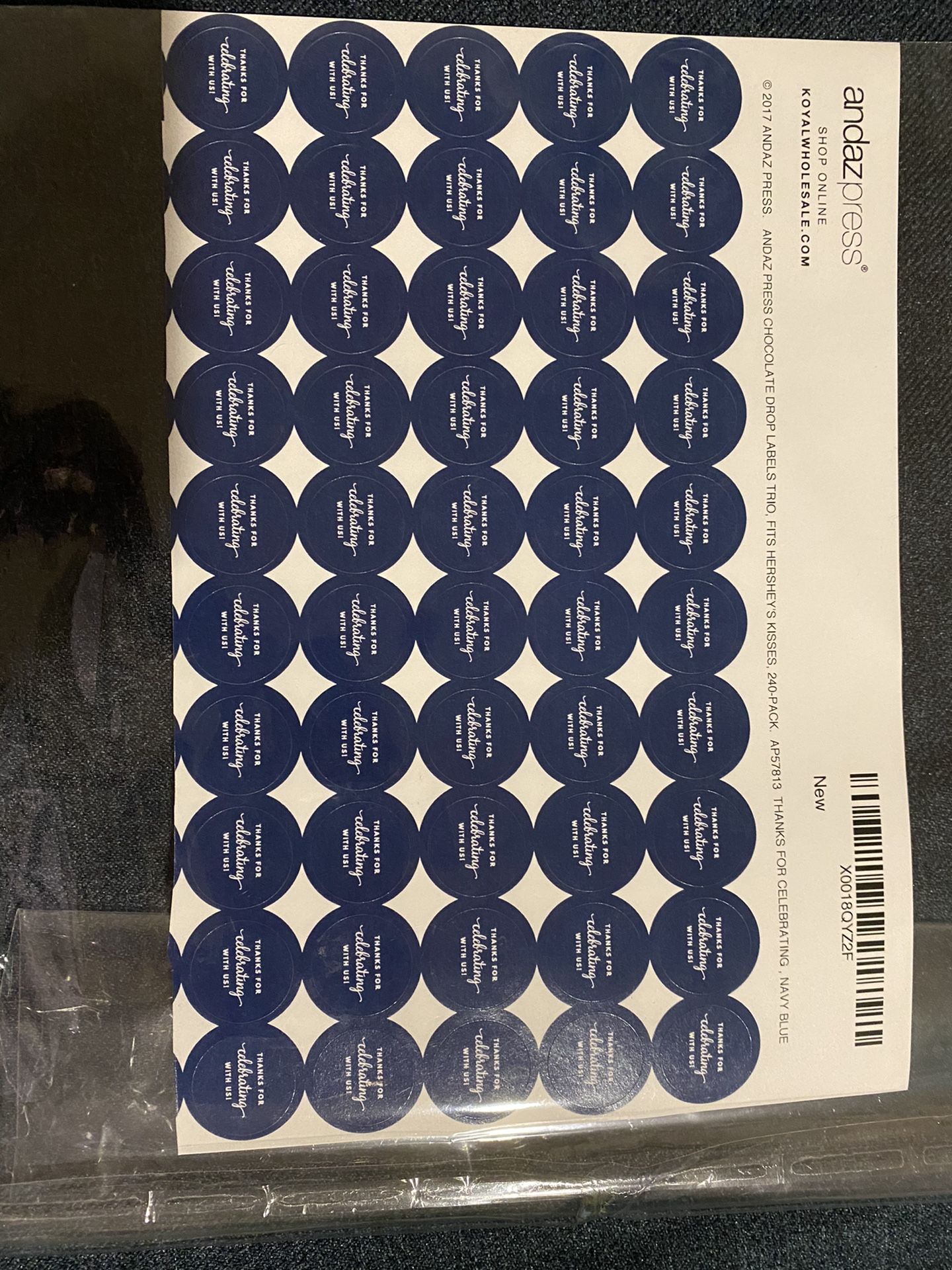 Hershey Kiss Stickers