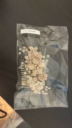 vintage pearl wedding comb