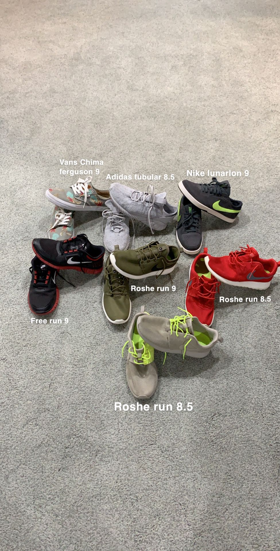 Lot of shoes ( adidas vans Nike )
