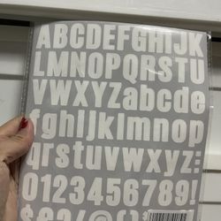 12 Sheet 1000 Pcs Black Self Adhesive Letters Numbers 
