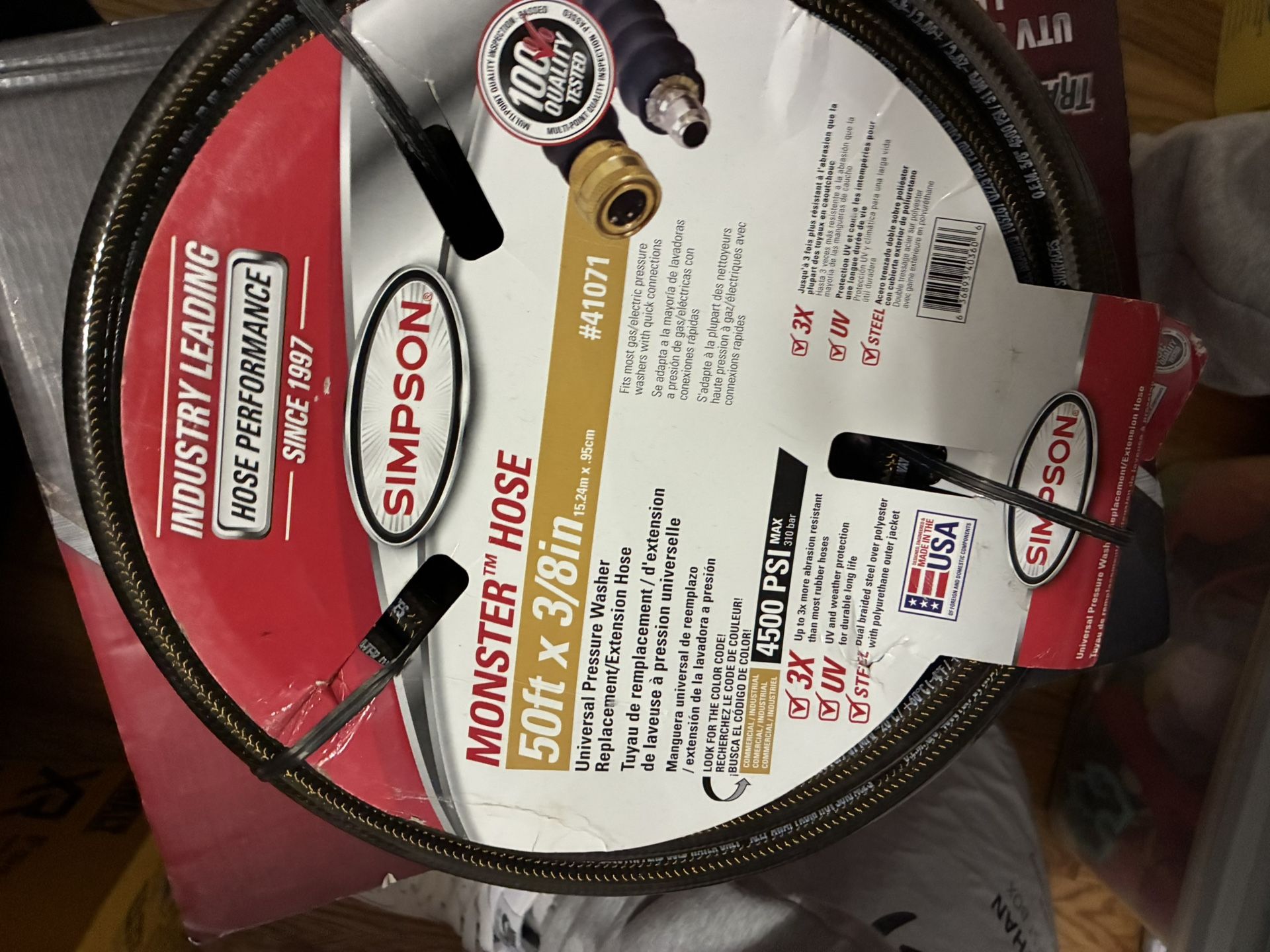 This is a Simpson Monster 50-foot (3/8") 4500 PSI