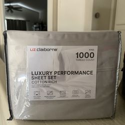 Liz Claiborne 1,000 Luxury Performance Sheet Set