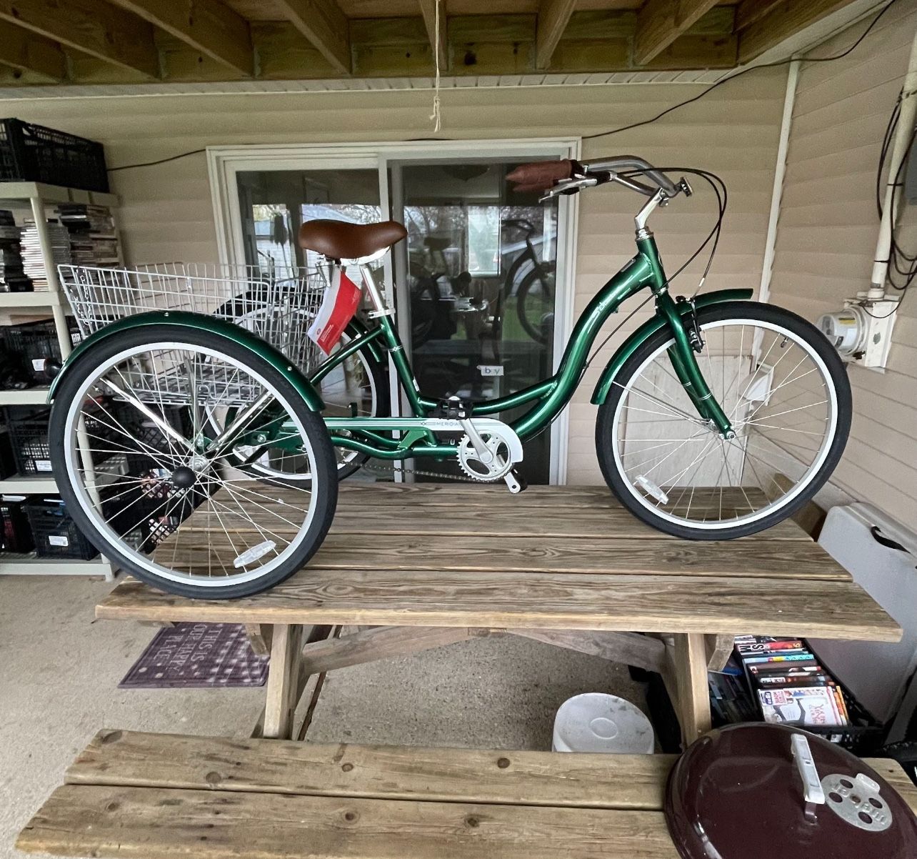 Schwinn Meridian Cruiser Aluminium Bike Comfort Trike 26” Green, New