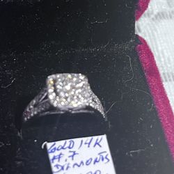 Ring Gold 14k And Diamonds 