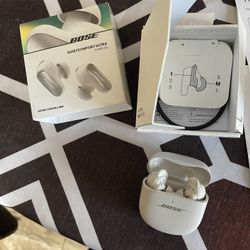 Bose - QuietComfort Ultra True Wireless Noise Cancelling In-Ear Earbuds - White Smoke