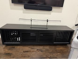 High-End Media Console – Charcoal Stained Ash