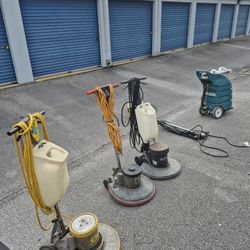 Floor waxing machines buffer